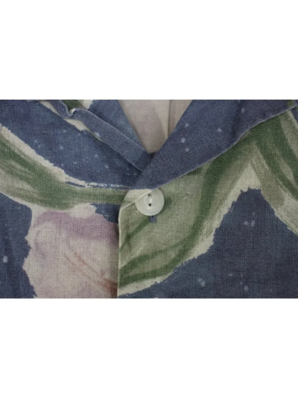 Polo Ralph Lauren Mens Large Watercolor Vintage Camp Loop Button Up Shirt H1055